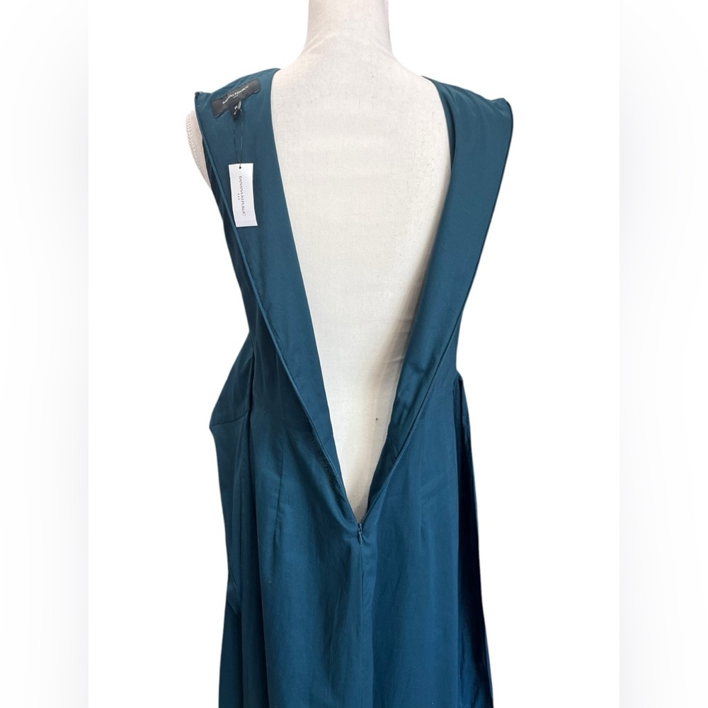 NWT Banana Republic SL Voile Wrap Maxi Dress Deep Sea Teal Size 16 - Picture 7 of 14